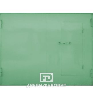 гаражные стальные ворота