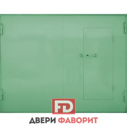 гаражные стальные ворота
